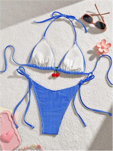 swimsuits women women queduits 2 قطع الرسن مثلث بلود صفيق بيكيني in Kuwait