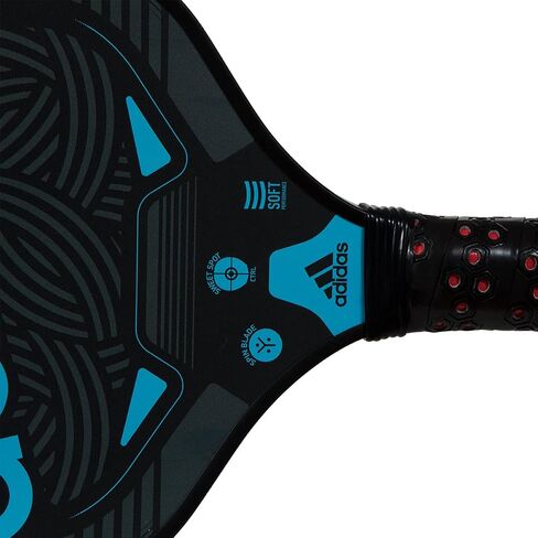 Adidas Drive Pickleball Paddle - سطح الألياف الزجاجية - مقوّد الكربون - بولي بروبيلين منخفض الكثافة - يتميز حزن Spinblade - المصمم للمبتدئين - USAPA معتمدة in Saudi Arabia