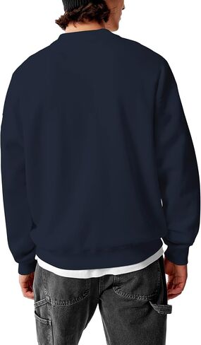 Hat and Beyond Mens Ultimate Heavyweight Sweatshirt Crew Neck Fleece Essentials Pullover Comfort Sweater XS-5XL in Saudi Arabia