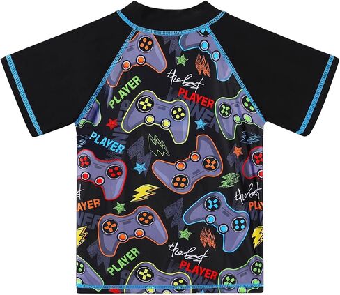 TFJH E Two Piece Boys Short Sleeve Swimsuit UPF 50+ UV Rash Guard Sets Swimwear in Saudi Arabia