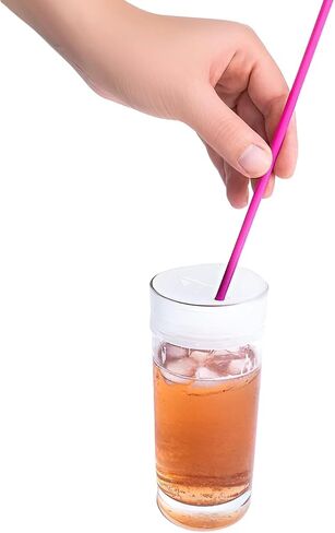 Drink Cover Scrunchie Silicone See Through Cup Cover - Reusable Silicone Protector Prevent Drink Getting Spiked at Bar Party Cup Cover with Straw Hole Fits All Cup Sizes in Saudi Arabia
