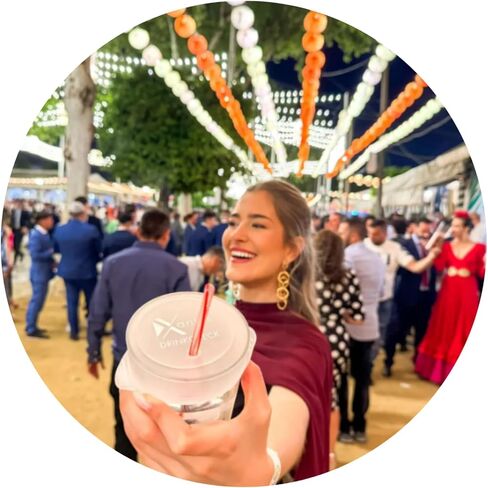 Drink Cover Scrunchie Silicone See Through Cup Cover - Reusable Silicone Protector Prevent Drink Getting Spiked at Bar Party Cup Cover with Straw Hole Fits All Cup Sizes in Saudi Arabia