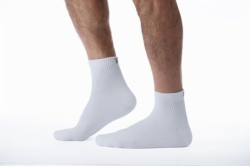 Pierre Henry Sports Mens Ankle Socks | Mens White Socks, 100% cotton socks for Men | US Mens Shoe 7-11 in Saudi Arabia