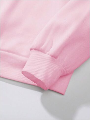 Floerns Women's Embroidery Long Sleeve Pullover Top Crew Neck Warm Sweatshirts in Saudi Arabia