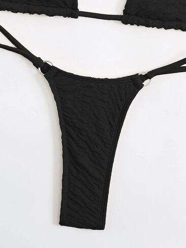SHENHE Women's Halter Micro Triangle Thong Bikini Tie Side 2 Piece Swimsuit Bathing Suits in Saudi Arabia