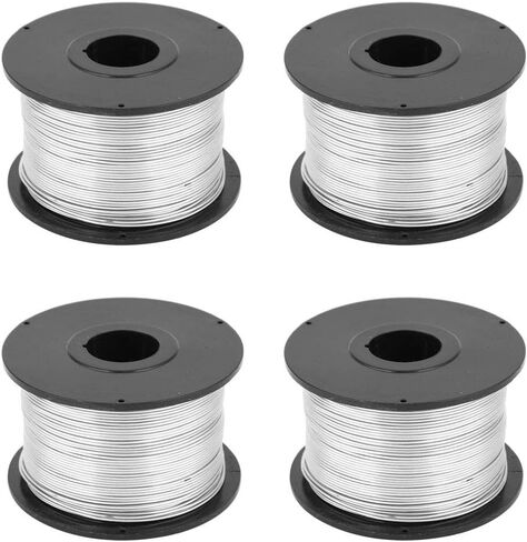Tie Wire, 4Pcs 110m 0.8mm Steel Tie Coil Flexible Tying Wire for Automatic Tying Machine in Saudi Arabia