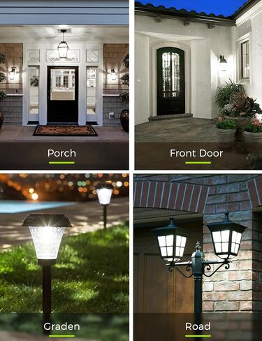 LOHAS Dusk to Dawn Light Bulbs Outdoor, Light Sensor Bulb 60W Equivalent, A19 LED Bulb Daylight 5000K, 9W Photocell Sensor LED, 900LM Auto On/Off Porch Light, E26 Base for Garage, 2Pack in Saudi Arabia