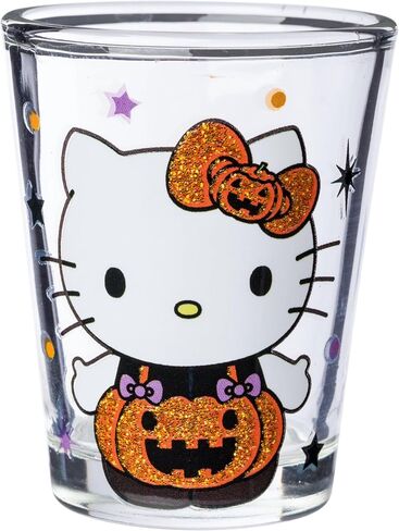 Silver Buffalo Sanrio Hello Kitty Spring Garden Flowers 4 Pack Mini Glass Set, 1.5 Ounces in Kuwait