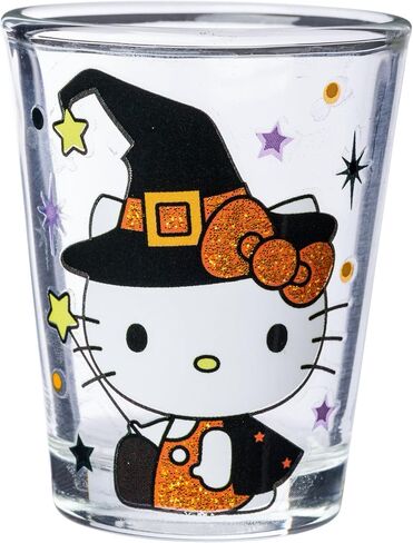 Silver Buffalo Sanrio Hello Kitty Spring Garden Flowers 4 Pack Mini Glass Set, 1.5 Ounces in Kuwait