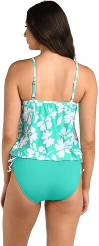 24 و Ocean Women's Underwire V-Neck Blouson Tankini Top Swimsuit Top in Saudi Arabia