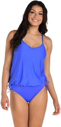 24 و Ocean Women's Underwire V-Neck Blouson Tankini Top Swimsuit Top in Saudi Arabia