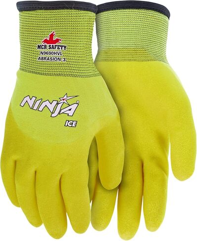 قفازات السلامة MCR N9690HV Ninja ICE HI-VICIBINIAL 15 GAUGE NYLON قفازات الطقس الباردة in Kuwait