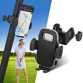 حامل هاتف Golf Cart - حامل هاتف عالمي قابل للتعديل متوافق مع Ezgo/Club Car/Yamaha ، وملحقات عربة الجولف مناسبة للهواتف الذكية ، مثالية لعربات الجولف دراجات الدراجات النارية