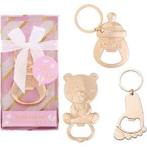 24PCS Poppin Keychain Baby Openers for Baby Shower Party Favors Return Gifts for Guests,Baby Shower Party Decor or Baby Birthday Souvenirs Game Prizes Gender Reveal Party Supplies (Multi-Pink)
