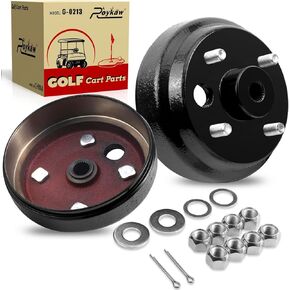 Roykaw EZGO Brake Hub Drum W/30 Teeth Die Casting Fine Splined for TXT/Medalist/RXV/Shuttle 4/6, ST Express/Sport II, Marathon/MPT/Workhorse/Columbia 4 Cycle Gas Golf Cart OEM # 21807G1, 41843-94