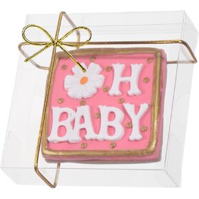 50Pcs 4x4x1.2inch Clear Single Cookies Boxes with Full Window Macaron Boxes Browines boxes Small Treat Boxes Candy Boxes Mini Pie Boxes for Wedding Birthday Part