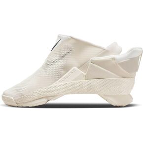Nike Go FlyEase Easy On/Off Shoes (DR5540-105, Pale Ivory/Platinum Tint/Black) Size 8
