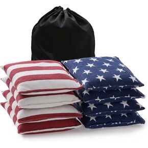 Cornhole Bags Set of 8 Regulation Corn Hole Bean Bags for Cornhole Game, Professional Weather Resistant Corn Hole Bags with Tote Bag in Saudi Arabia