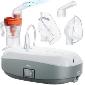 Compressor Nebulizer,Nebulizer for Adults Portable Nebulizer Machine Breathing Treatment Machine with 3 Masks Handheld Nebulizer for Home Travel