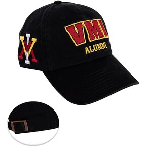 Desert Cactus Virginia Military Institute Baseball Hat Keydets VMI Brimmed Embroirderd Hats Cap Adjustable Cloth Strap Adult (Style C) Black
