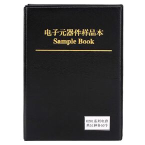 Capacitor Sample Book,0201 Series 51 Types Electronic Components Assortment Kits Sample Book