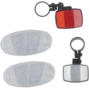Bike Spoke Reflectors Bike Reflectors Bicycle Wheel Lights Bike Rear Reflector Bike Safety Light Reflective Spoke Cover Bicycle Accessories 4PCS