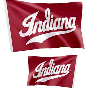 Desert Cactus Indiana University Flag Double Sided Hoosiers Bloomington Banners 100% Polyester Indoor Outdoor 3x5 feet Flags (Double Sided - Flag 5)