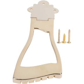 VGEBY Bridge Tailpiece Golden for Jazz Archtop Guitar Musical Instrument Accessories with Great Workmanship