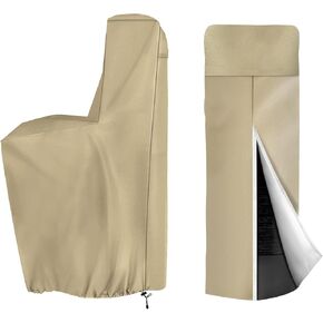 Water Softener Cover, Outdoor Water Softener Insulated Covers,（64" H x 40" W x 16" D Beige）UV-Resistant & Tear-Proof Four-Season Universal Waterproof Protective Equipment Accessories Cover