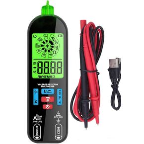 Digital Multimeter, AC DC Volt Meters and Multimeters, Rechargeable Pocket Multimeter, 2.1 in LCD Mini Multimeter, Automatic Smart Digital Multimeter with Backlight