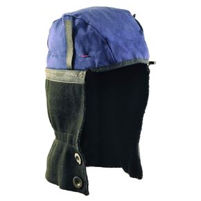 OccuNomix mens Fleece Lined / 2 Layers 2-way Premium Shoulder Length Two Way Winter Liner, Navy, shoulder length 14-16 US
