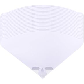 uxcell 30Pcs Paper Paint Strainer 150 Micron 190mmx100mm Cone Paint Screen Funnel Nylon Mesh for Screening Paint Gasoline Fuel