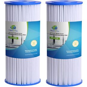 CFS – 2 Pack Heavy Duty Water Filter Cartridges Compatible with R50-BBSA Models – Remove Bad Taste & Odor – Whole House Replacement Filter Cartridge – 50 Micron – White