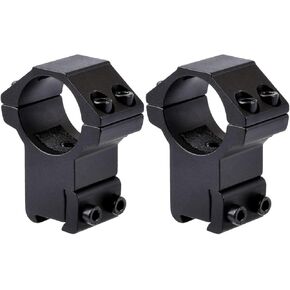 1" Dovetail Scope Mount Rings Medium Profile for 11mm Dovetail Rails 2 Pieces
