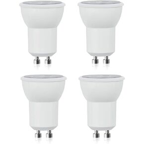 Luxvista GU10 MR11 LED Bulbs - 3W 120V GU10 LED Spotlight Bulbs 25-35W Halogen Bulb Equivalent Non-dimmable Recessed Light for Home Living Room Porch Warm White 2700K (4-Pack)
