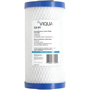 Genuine Viqua C2-01PB Carbon Block 10-micron Water Filter with Lead Reduction, Reduces Chlorine, Taste, and Odor and Fits AWP40B-V, AWP40C-V, AWP50B-V, FB1-1.5PF, FB1-1PR-DO, and FB1-1PR-PS systems