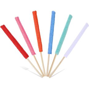 8 PCS Mini Microfiber Detail Duster Sticks for Cleaning, Washable Duster Gap Fan Cleaning Brushes Crevice Cleaning Tool Blade Cleaner Dusters for Windows Vent Blind and Small Spaces (6 Color)