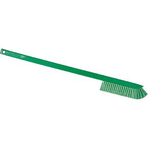 Vikan Ultra-Slim Cleaning Brush with Long Handle, 23.62" Medium, Green, One size, Multi