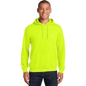 Gildan Mens Heavy Blend Hooded Sweatshirt Safety Greens