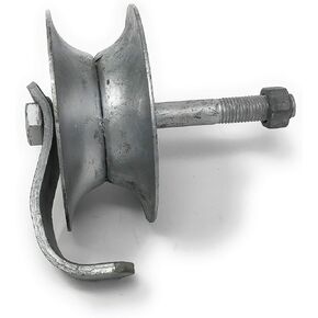 Pressed Steel Pipe Track Roller with Retainer 5" x 1-5/8"
