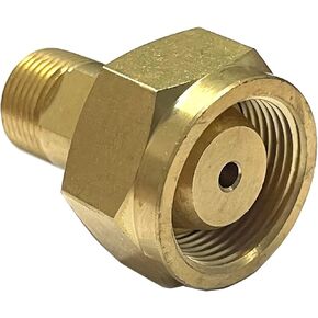 CGA-520 B Tank Acetylene to CGA-200 MC Acetylene Regulator, Adaptor #306