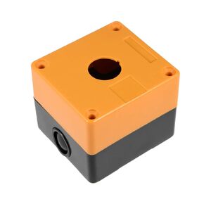 uxcell Push Button Switch Control Station Box 22mm 1 Button Hole Waterproof IP65 White and Black