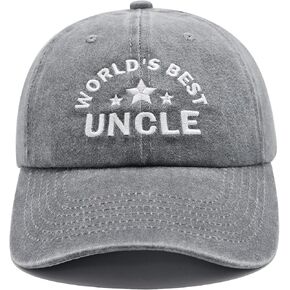 Uncle Gifts from Niece Nephew, Fathers Day Christmas Birthday Gifts for Uncle, Adjustable Embroidered Baseball Cap