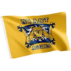 Desert Cactus North Carolina A&T State University NCATSU Flag - 3 x 5 Feet Aggies Banner, Indoor/Outdoor Durable Fabric, 100% Polyester Design (Style 2)