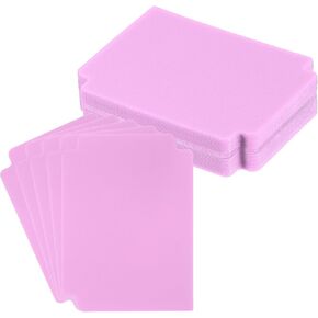 PATIKIL Trading Card Dividers 3.7x2.8 inch,50 Pack Plastic Page Dividers Playing Card Separators for Games Playing Card Sports Office Gathering Storage Supplies,Pink