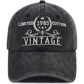 Goyklrb Limited Edition 1985 Baseball Hats for Men Women, Adjustable Cotton Embroidered 40th Birthday Baseball Cap