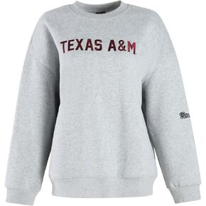 Hype & Vice Texas A&M Aggies Offside Crewneck - GREY, XS