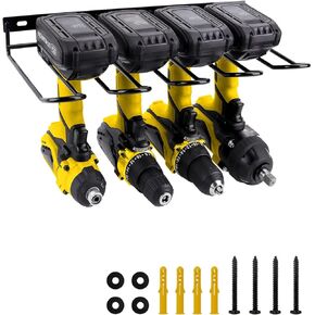 Power Tool Organizer Holder - Wall Mount Style for Power Tool Drill as Heavy Duty Tool Shelf & Tool Rack with Compact Design, Great as Tool Utility Shelves