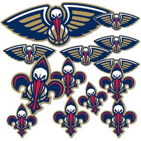 Desert Cactus New Orleans Pelicans Sticker NBA Officially Licensed Vinyl Decal Laptop Water Bottle Car Scrapbook Sheet (Type 1-1)