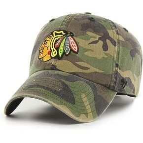 CHICAGO BLACKHAWKS CAMO '47 CLEAN UP OSF / CAMO / A